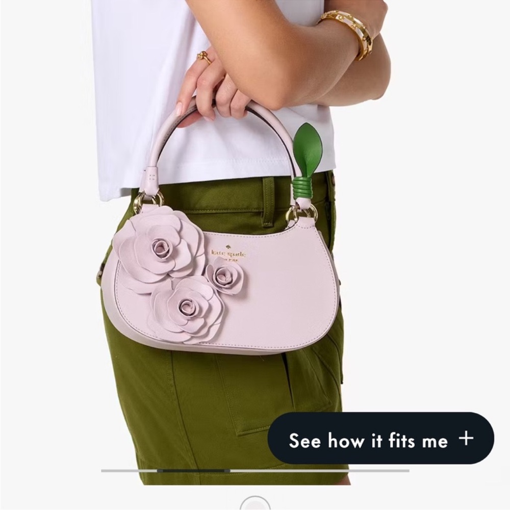 Kate Spade Light Pink Floral Shoulder Bag